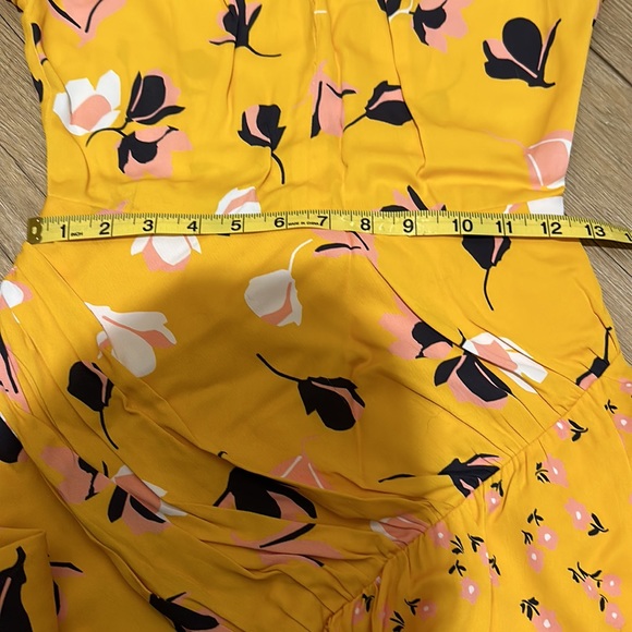 Taylor Swift Self-Portrait Yellow Floral Print Mini Dress - Picture 11 of 14